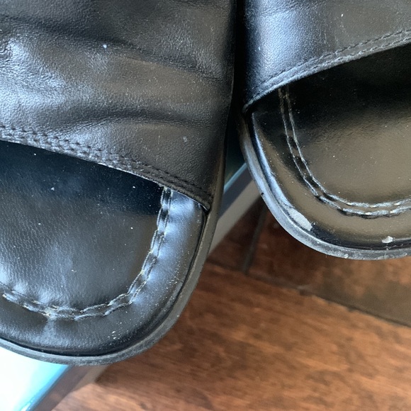 NINE WEST Leather Short Wedge Sandals Size 7 - Picture 11 of 16